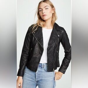 NWOT Madewell Women's Washed Leather Jacket